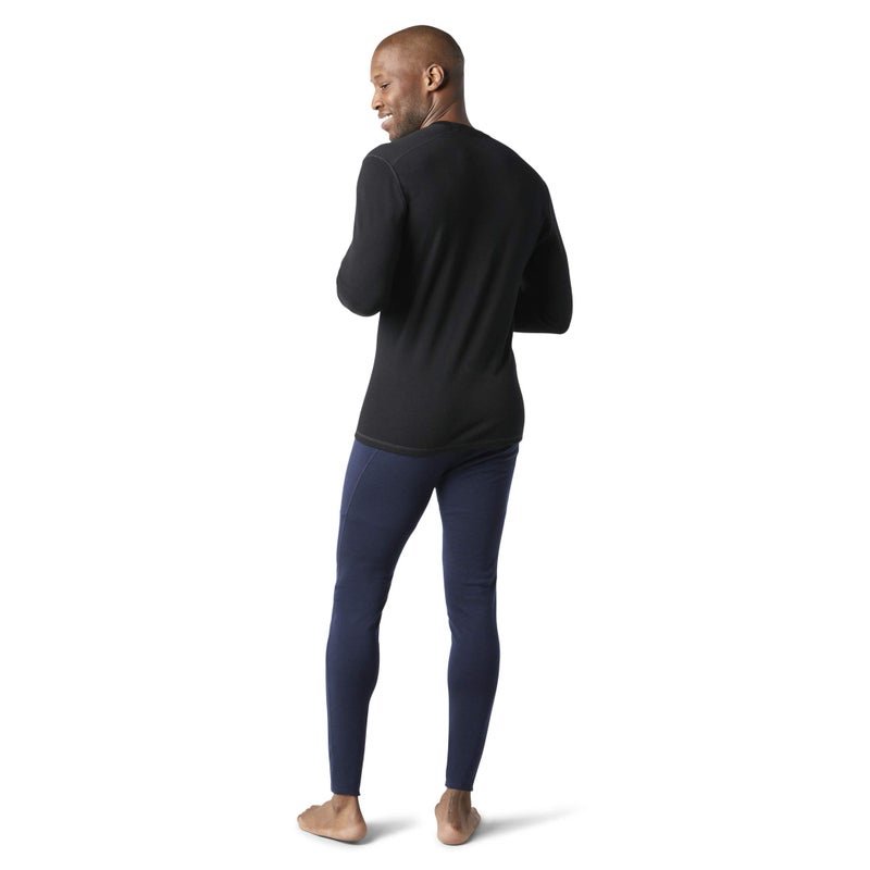 SmartWool طبقة أساسية حرارية كلاسيكية من سمارت وول للرجال، سوداء، صغيرة - Image 3